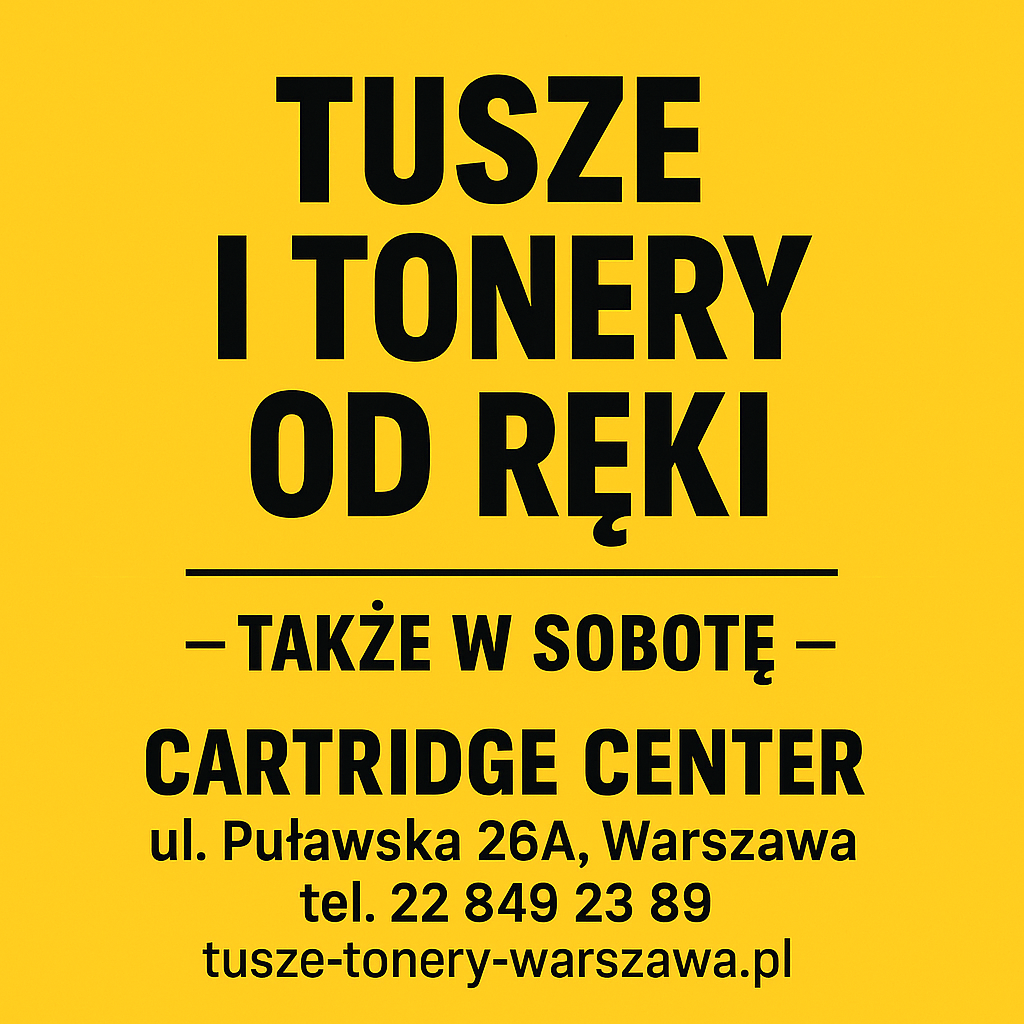 Gdzie w Warszawie i okolicach kupić tusze i tonery od ręki?