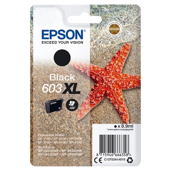 Tusz Epson 603XL BK [C13T03A14010] czarny, oryginalny | 8,9ml