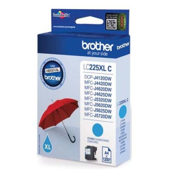 Tusz Brother LC-225XL C cyan, oryginalny | 11,8ml