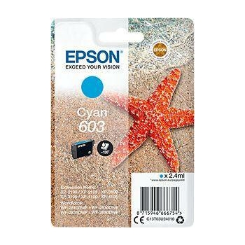 Tusz Epson 603 C [C13T03U24020] cyan, oryginalny | 2,4ml