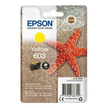 Tusz Epson 603 Y [C13T03U44020] yellow, oryginalny | 2,4ml