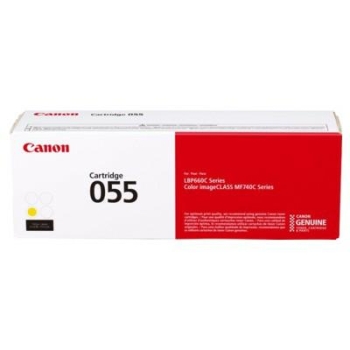 Toner Canon CRG055 yellow, oryginalny | 2100str.