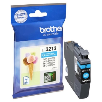 Tusz Brother LC-3213 C cyan, oryginalny | 4,7ml