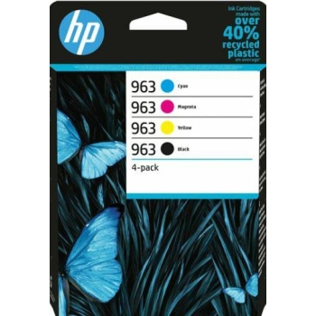 Tusze HP 963 [6ZC70AE] Multipack CMYK, oryginalny | zestaw 4 tuszy