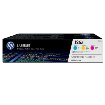 Toner HP 126A [CF341A] 3pack CMY, oryginalny | zestaw 3 tonerów kolorowych | 3x 1000str.