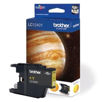 Tusz Brother LC-1240Y yellow, oryginalny | 600str.