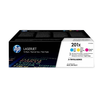 Toner HP 201X  [CF253XM] 3pack CMY, oryginalny | zestaw 3 tonerów kolorowych | 3x 2300str.