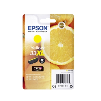 Tusz Epson 33XL Y [T3364] yellow, oryginalny | 8,9ml