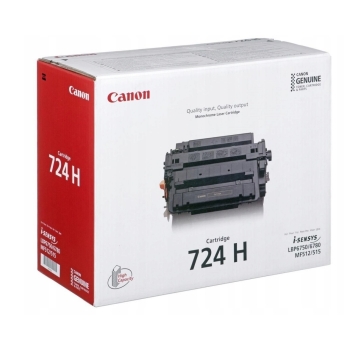 Toner Canon CRG724H czarny, oryginalny| 12500str.